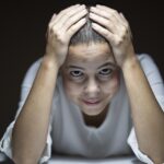 trouble, pessimistic, girl, woman, model, pose, expression, beautiful, studio, light, human, youth, portrait, people, face, beauty, fashion, person, eyes, hands, head, trouble, trouble, trouble, trouble, trouble